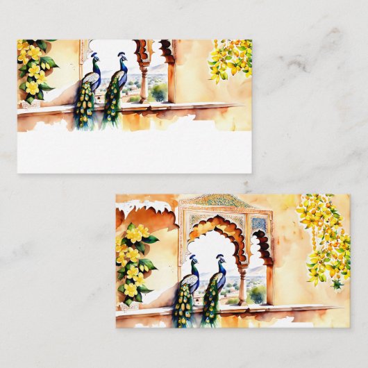 Indiase bruiloft pauw Jaipur paleis receptie Plaatskaartje (Voorkant / Achterkant)