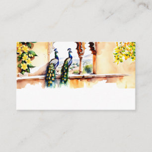 Indiase bruiloft pauw Jaipur paleis receptie Plaatskaartje