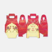 Indiase bruiloft Rajasthani kamelen kleurrijk Bedankdoosjes (Uitgevouwen)