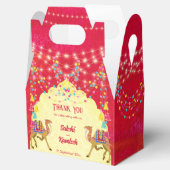 Indiase bruiloft Rajasthani kamelen kleurrijk Bedankdoosjes (Geopend)