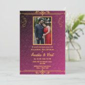 Indiase bruiloft receptie  Afbeelding Kaart (Staand voorkant)