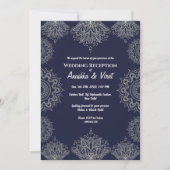 Indiase bruiloft receptie kaart (Voorkant)