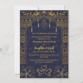 Indiase bruiloft receptie uitnodiging (Voorkant)