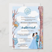 Indiase bruiloft receptie uitnodiging (Voorkant)