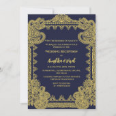 Indiase bruiloft receptie uitnodiging (Voorkant)