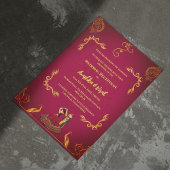 Indiase bruiloft receptie uitnodiging