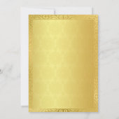 Indiase bruiloft rood en gouden  boog kaart (Achterkant)