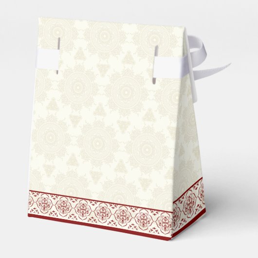 Indiase bruiloft traditionele kastanjebruiloft man bedankdoosjes (Achterkant)