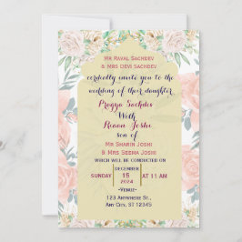 Indiase bruiloft uitnodiging