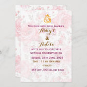 Indiase bruiloft uitnodiging (Voorkant / Achterkant)