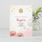 Indiase bruiloft uitnodiging Digitale Hindoe Bruil (Staand voorkant)