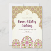 Indiase bruiloft uitnodiging Digitale Hindoe bruil (Voorkant)