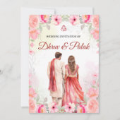 Indiase bruiloft uitnodiging Hindoe bruiloft uitno (Voorkant)