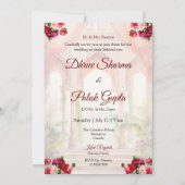 Indiase bruiloft uitnodiging Hindoe bruiloft uitno (Achterkant)