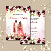 Indiase bruiloft uitnodiging Hindoe bruiloft uitno