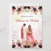 Indiase bruiloft uitnodiging Hindoe bruiloft uitno (Voorkant)