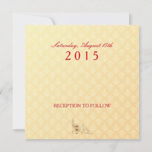 Indiase bruiloft - Uitnodiging Kaart (Achterkant)