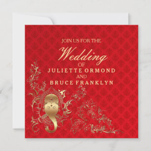 Indiase bruiloft - Uitnodiging Kaart