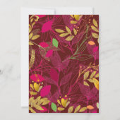 Indiase bruiloft uitnodiging Modern Vibrant (Achterkant)