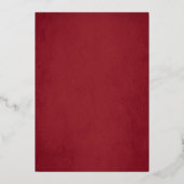 Indiase bruiloft uitnodiging rood goud Ganesha (Achterkant)