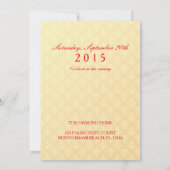 Indiase bruiloft - Uitnodiging voor verlovingsfees (Achterkant)