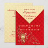 Indiase bruiloft - Uitnodiging voor verlovingsfees (Voorkant / Achterkant)