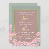 Indiase bruiloft uitnodigingen (Voorkant / Achterkant)