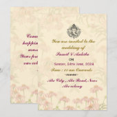 Indiase bruiloft uitnodigingen (Voorkant / Achterkant)