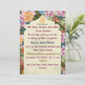 Indiase bruiloft uitnodigingen (Staand voorkant)