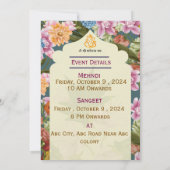 Indiase bruiloft uitnodigingen (Achterkant)