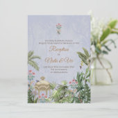 Indiase bruiloft uitnodigt Digitale Indische Uitno Kaart (Staand voorkant)