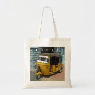 Indiase canvas tas auto-rickshaw uitzicht