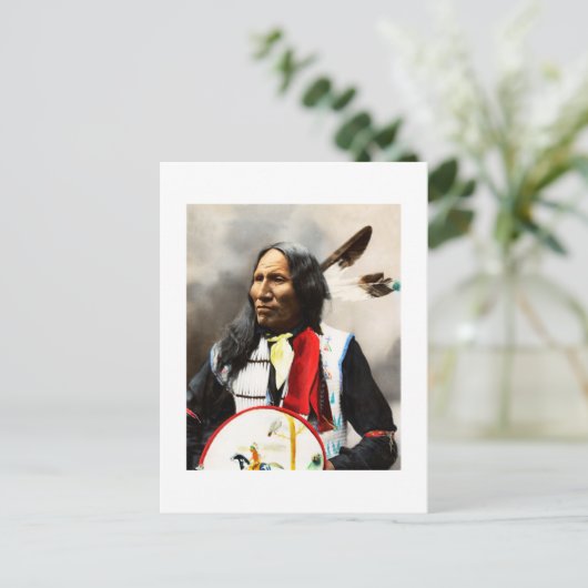 Indiase Chief Briefkaart (Staand voorkant)