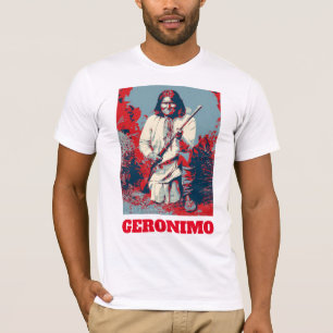 Indiase Chief Geronimo Pop Art T-shirt