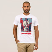 Indiase Chief Geronimo Pop Art T-shirt (Voorkant volledig)