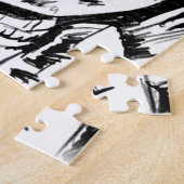 Indiase Chief Ink Sketch Motivatie Legpuzzel (Zijkant)