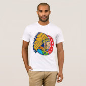 Indiase Chief Mannen T-shirt (Voorkant volledig)
