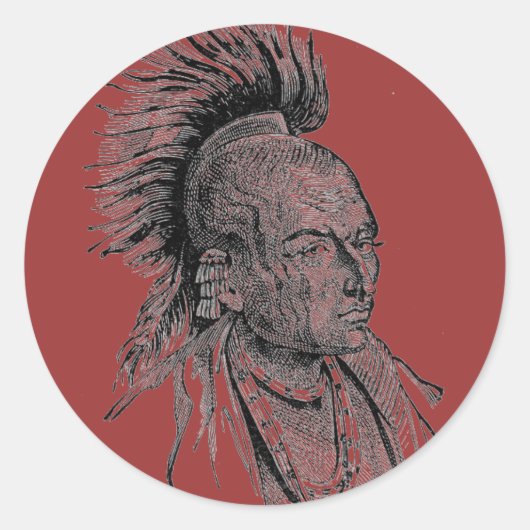 Indiase Chief Sticker (Voorkant)
