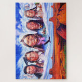 Indiase Chiefs Beroemde Indianen schilderen Legpuzzel (Verticaal)