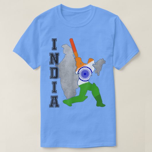 Indiase Cricket Jersey India Cricket Team Liefhebb T-shirt (Design voorkant)