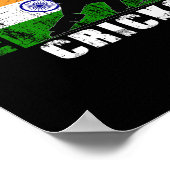 Indiase Cricket-supporters Indiase Cricketfans Ind Poster (Hoek)