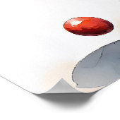 Indiase cricketspeler - Archief cricketprint Poster (Hoek)