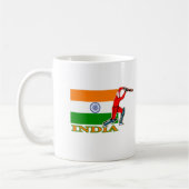 Indiase cricketspeler koffiemok (Links)