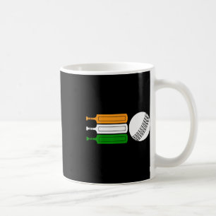 Indiase Cricketspeler Ll Indiase Vlag Cricketteam Koffiemok