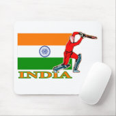 Indiase cricketspeler muismat (Met muis)