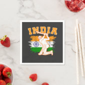 Indiase cricketspeler servet (Insitu)