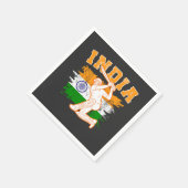 Indiase cricketspeler servet (Hoek)
