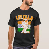 Indiase cricketspeler t-shirt (Voorkant)