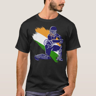Indiase cricketspeler t-shirt
