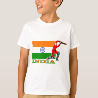 Indiase cricketspeler t-shirt